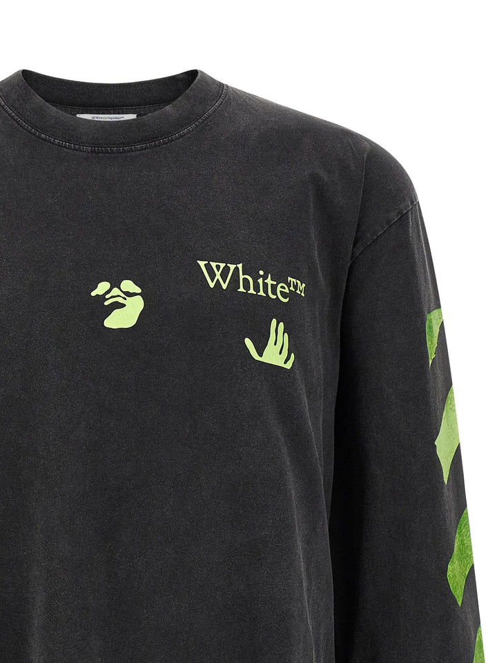 Off-White Sample Sale | Off-White Black Cotton T-Shirt - | Designer outlet