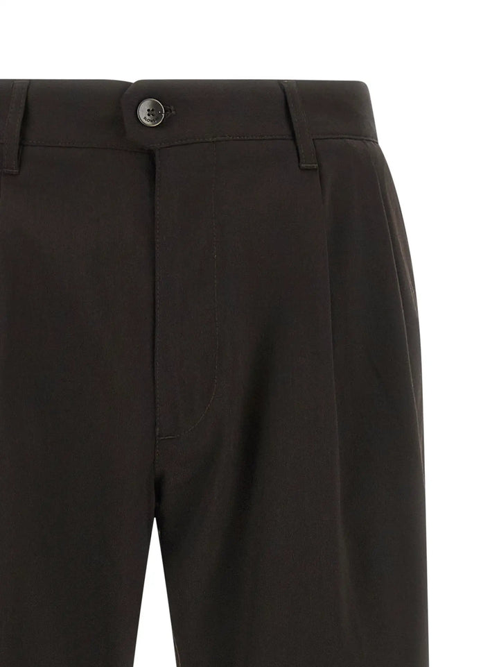 Incotex Sample Sale | Incotex Brown Polyester Dress Pants - | Designer outlet