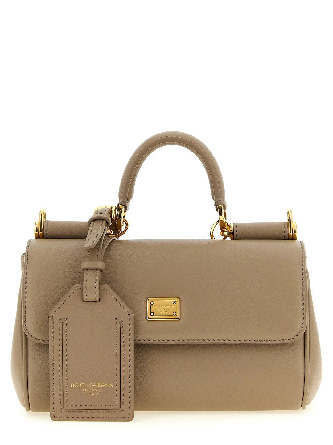 Dolce & Gabbana Sample Sale | Dolce & Gabbana Beige Calfskin Crossbody Bag - | Designer outlet