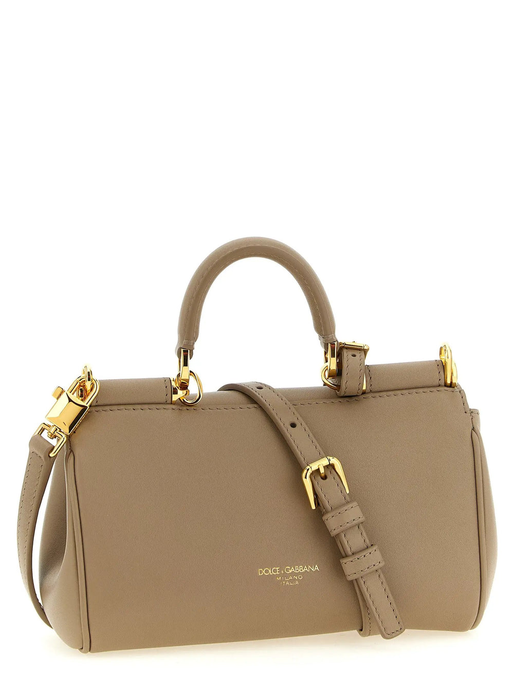 Dolce & Gabbana Sample Sale | Dolce & Gabbana Beige Calfskin Crossbody Bag - | Designer outlet