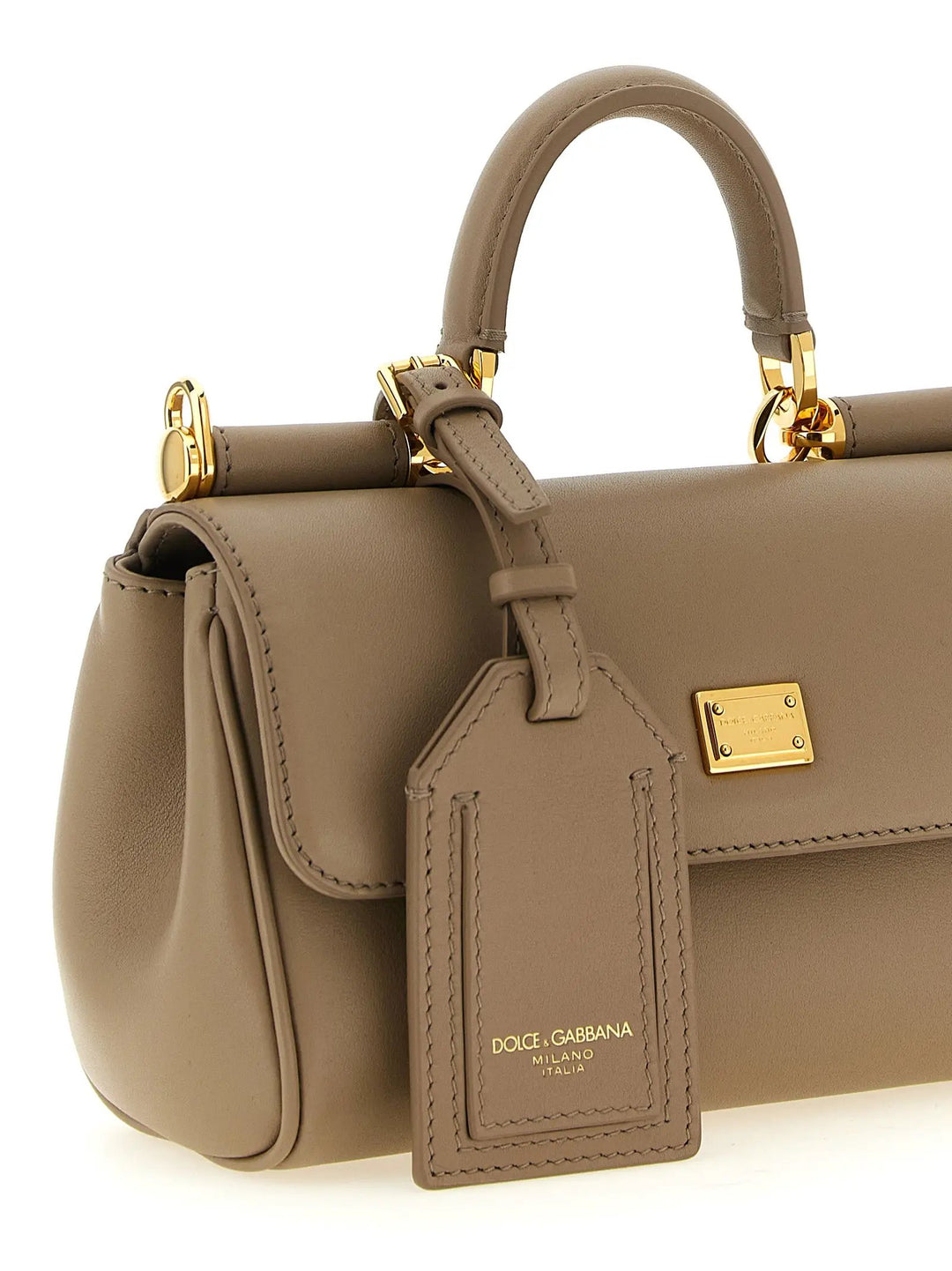 Dolce &amp; Gabbana Sample Sale | Dolce &amp; Gabbana Beige Calfskin Crossbody Bag - | Designer outlet