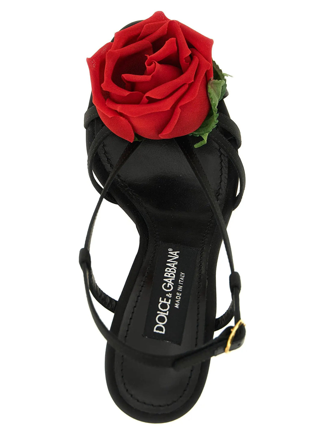 Dolce &amp; Gabbana Sample Sale | Dolce &amp; Gabbana Black Viscose Stiletto Heel Sandals - | Designer outlet