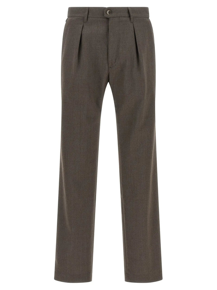 Incotex Sample Sale | Incotex Brown Polyester Dress Pants - | Designer outlet