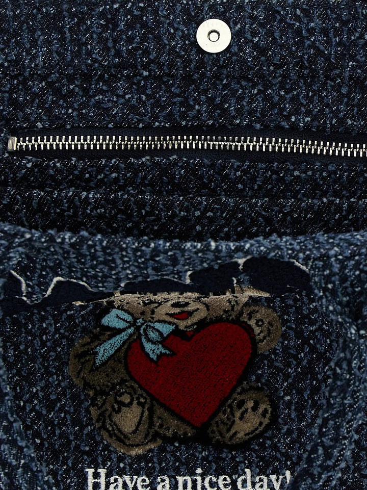 Ganni Sample Sale | Ganni Blue Organic Cotton Tote Bag - | Designer outlet