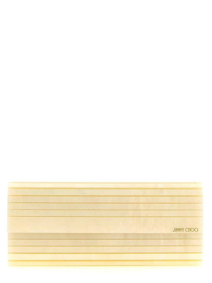 Jimmy Choo Sample Sale | Jimmy Choo Gold Viscose Clutch Bag - | Designer outlet