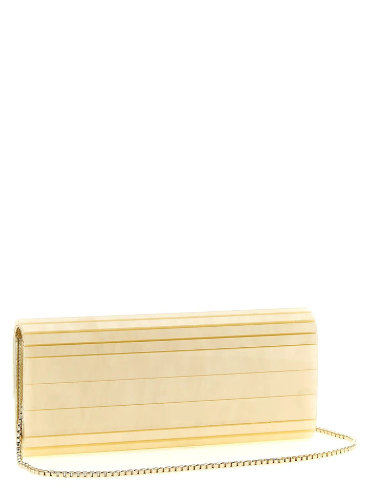 Jimmy Choo Sample Sale | Jimmy Choo Gold Viscose Clutch Bag - | Designer outlet