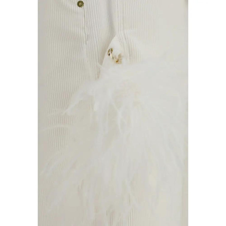 Darkpark Sample Sale | Darkpark White Cotton Casual Pants - | Designer outlet