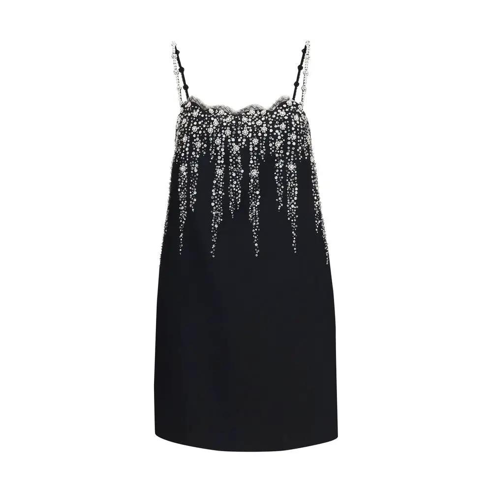 Valentino Garavani Sample Sale | Valentino Garavani Black Wool Oves Aries Cocktail Dress - | Designer outlet