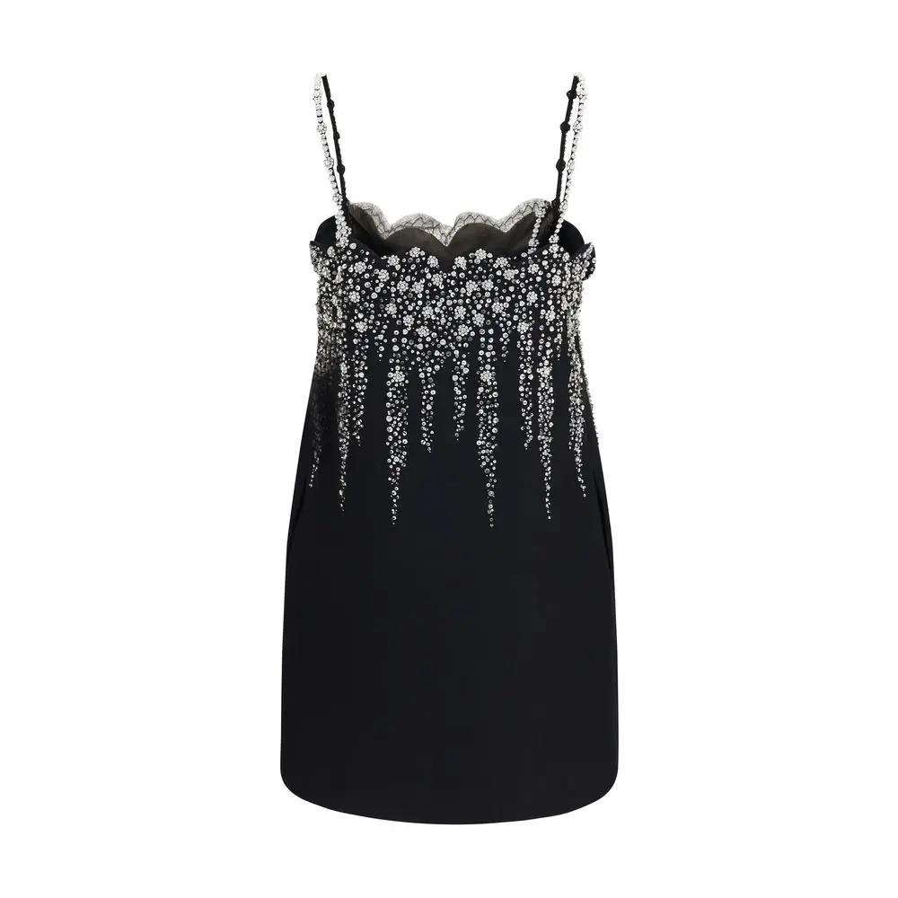 Valentino Garavani Sample Sale | Valentino Garavani Black Wool Oves Aries Cocktail Dress - | Designer outlet