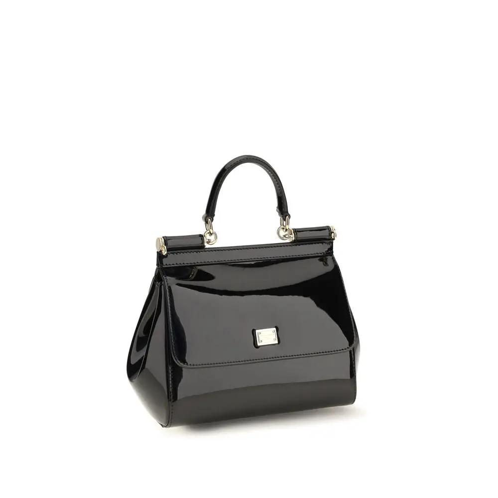 Dolce &amp; Gabbana Sample Sale | Dolce &amp; Gabbana Black Calf Leather Bos Taurus Shoulder Bag - | Designer outlet