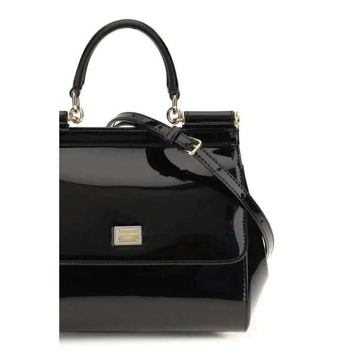 Dolce &amp; Gabbana Sample Sale | Dolce &amp; Gabbana Black Calf Leather Bos Taurus Shoulder Bag - | Designer outlet