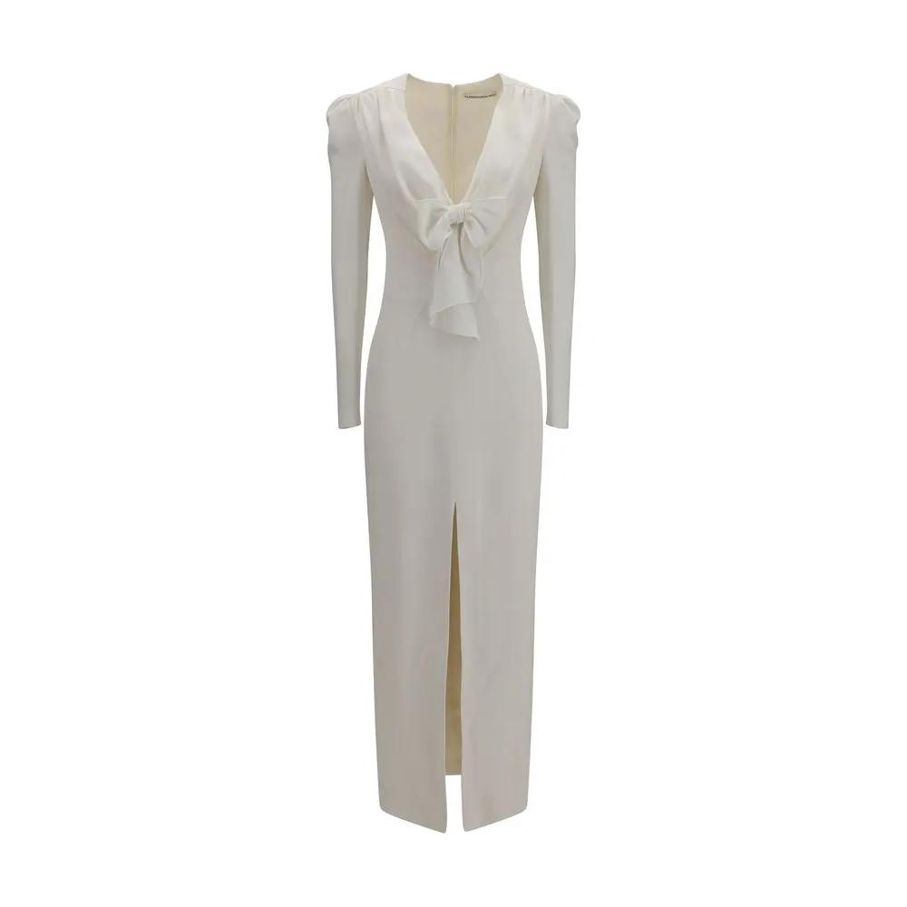 Alessandra Rich Sample Sale | Alessandra Rich White Viscose Cocktail Dress - | Designer outlet