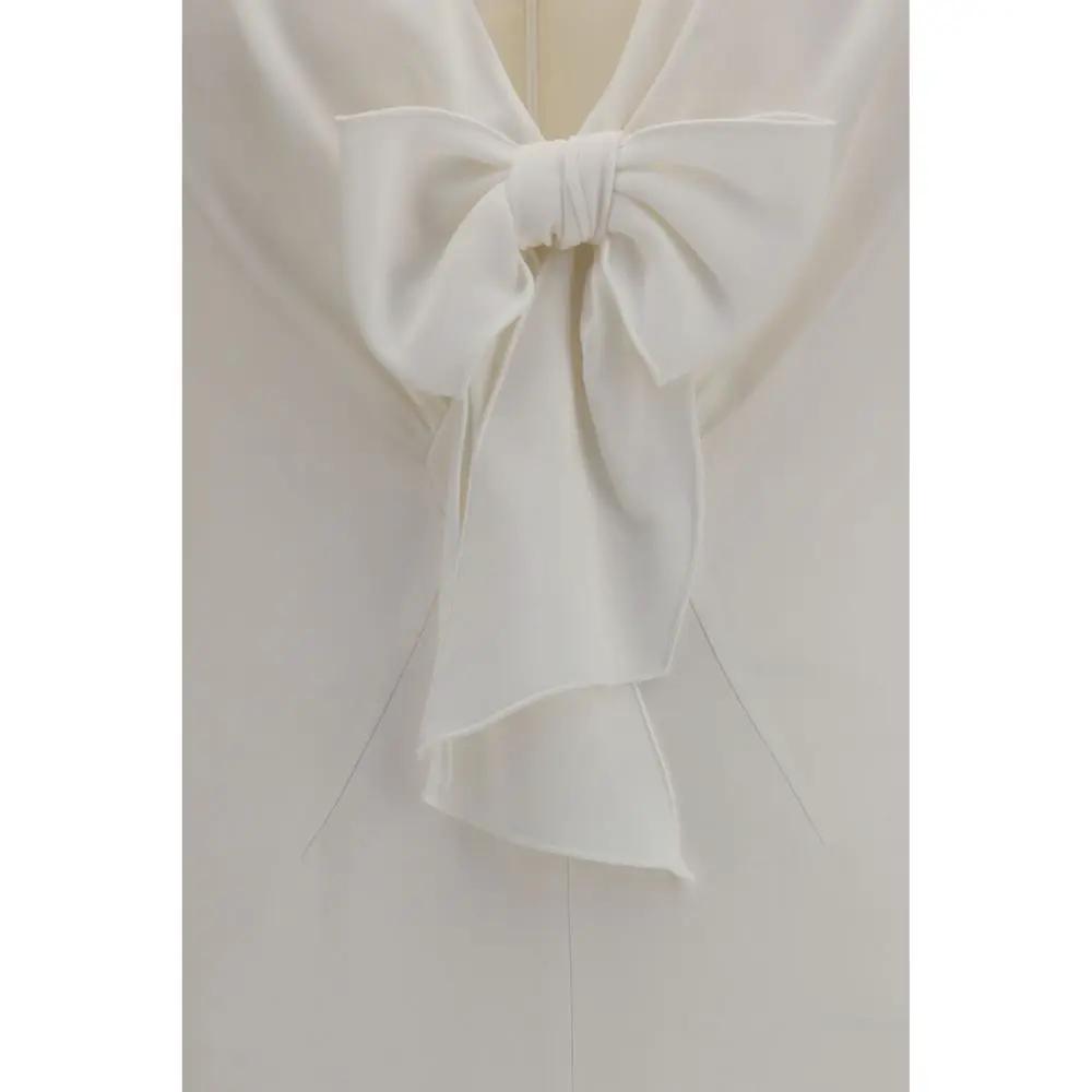 Alessandra Rich Sample Sale | Alessandra Rich White Viscose Cocktail Dress - | Designer outlet