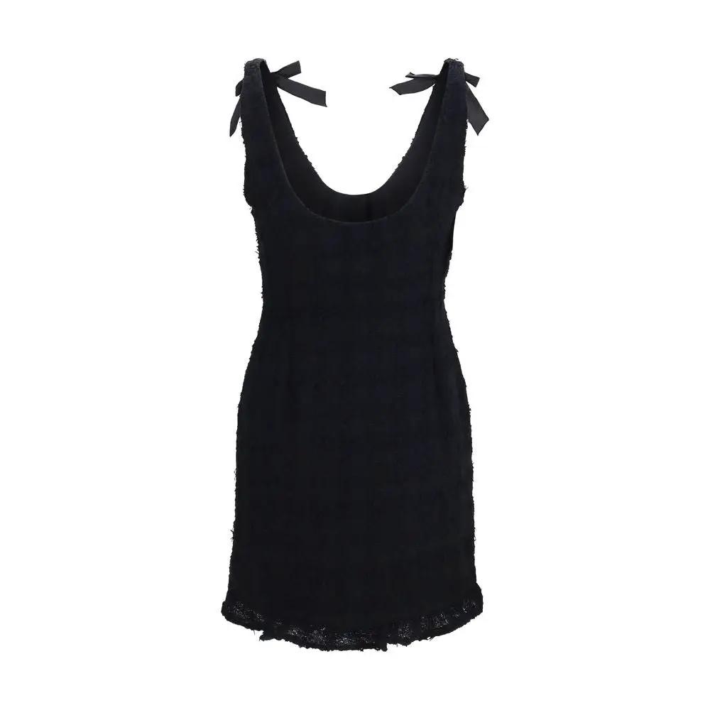 Alessandra Rich Sample Sale | Alessandra Rich Black Cotton Casual Dress - | Designer outlet