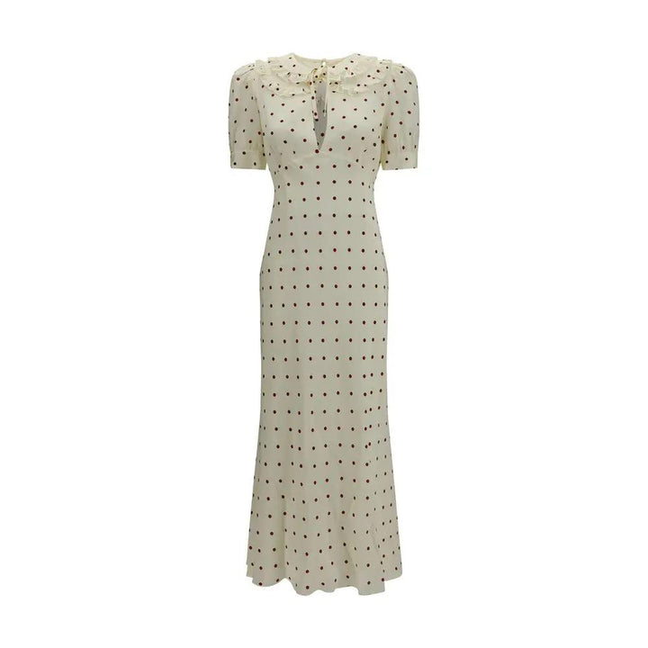 Alessandra Rich Sample Sale | Alessandra Rich Beige Silk Casual Dress - | Designer outlet