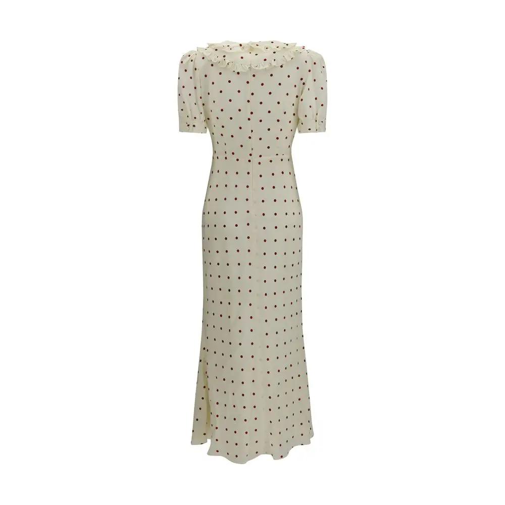 Alessandra Rich Sample Sale | Alessandra Rich Beige Silk Casual Dress - | Designer outlet