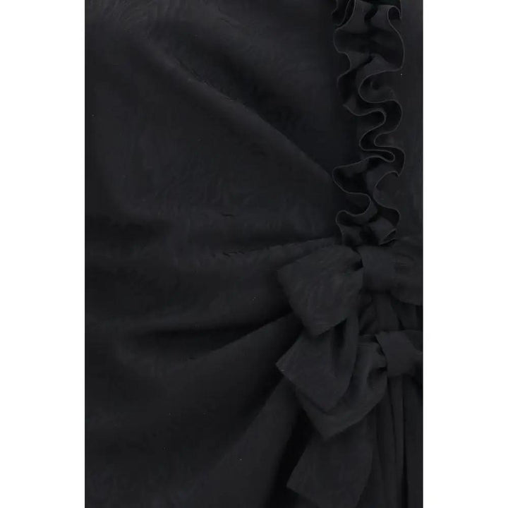 Alessandra Rich Sample Sale | Alessandra Rich Black Silk Cocktail Dress - | Designer outlet