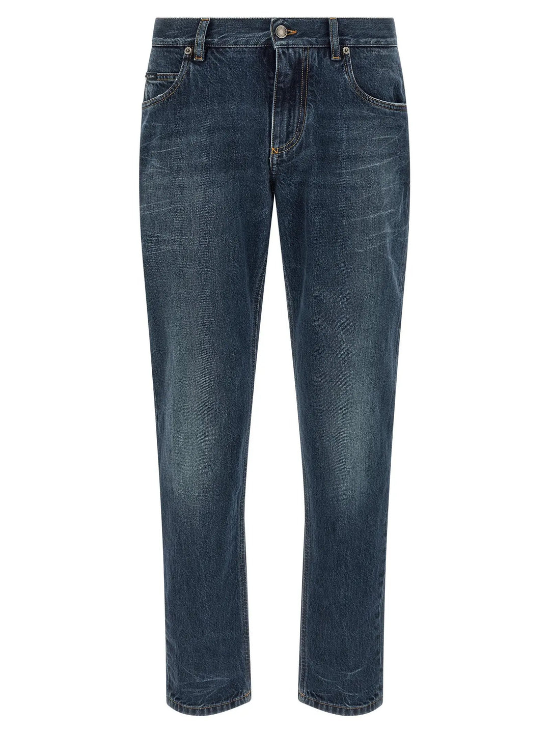 Dolce &amp; Gabbana Sample Sale | Dolce &amp; Gabbana Blue Cotton Straight-Leg Jeans - | Designer outlet