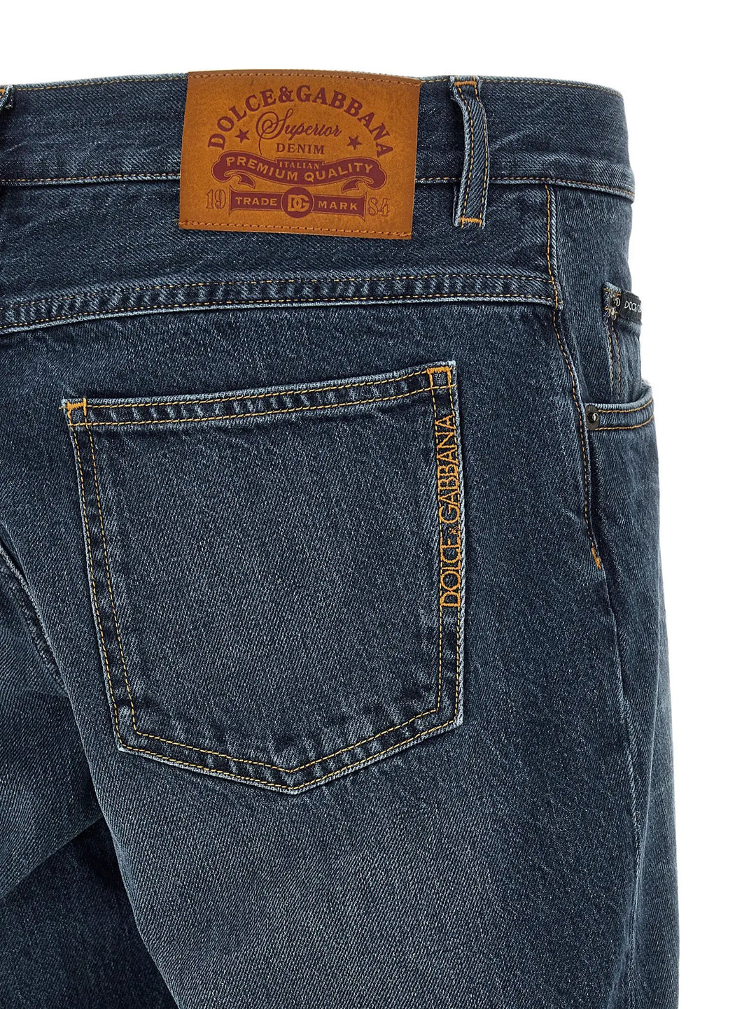 Dolce &amp; Gabbana Sample Sale | Dolce &amp; Gabbana Blue Cotton Straight-Leg Jeans - | Designer outlet
