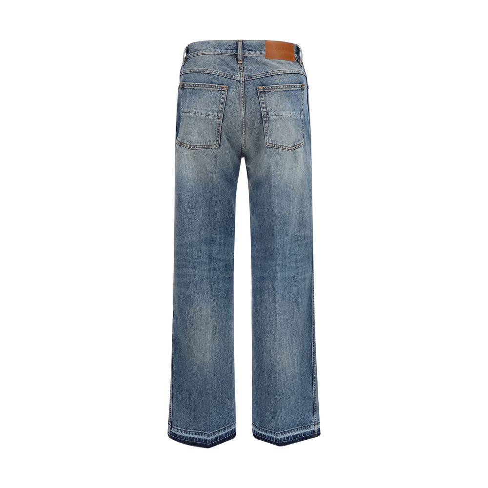 Amiri Sample Sale | Amiri Blue Cotton Straight-Leg Jeans - | Designer outlet