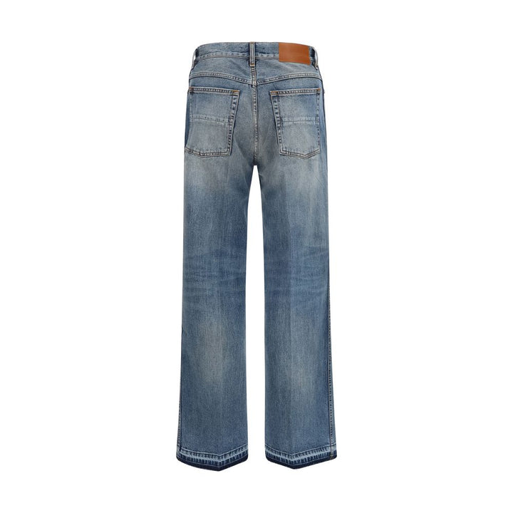 Amiri Sample Sale | Amiri Blue Cotton Straight-Leg Jeans - | Designer outlet