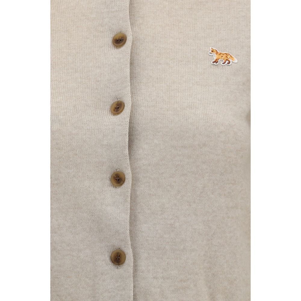 Maison Kitsuné Sample Sale | Maison Kitsuné Beige Cotton Cardigan - | Designer outlet