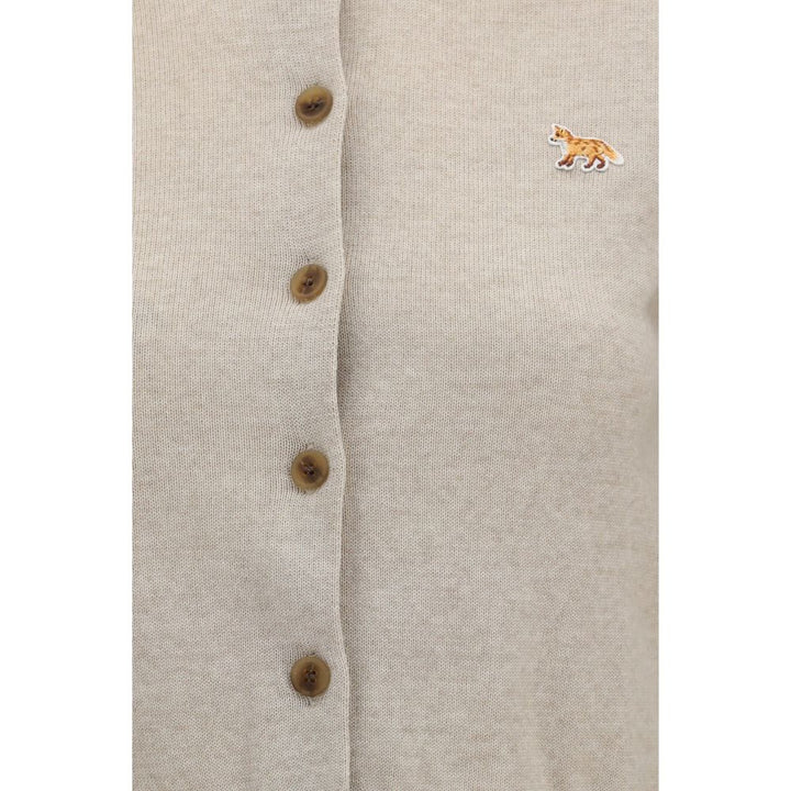 Maison Kitsuné Sample Sale | Maison Kitsuné Beige Cotton Cardigan - | Designer outlet