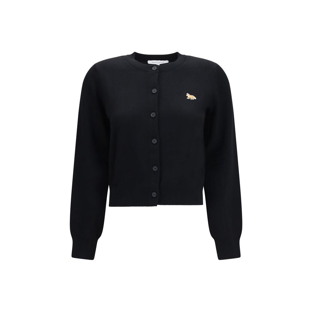 Maison Kitsuné Sample Sale | Maison Kitsuné Black Cotton Cardigan - | Designer outlet