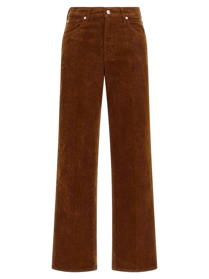 7 For All Mankind Sample Sale | 7 For All Mankind Brown Cotton Casual Pants - | Designer outlet