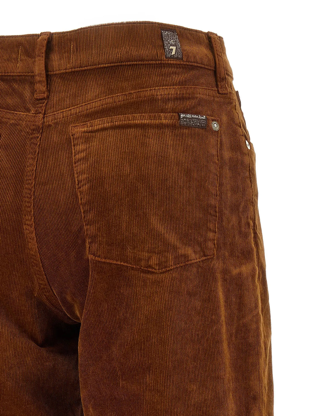 7 For All Mankind Sample Sale | 7 For All Mankind Brown Cotton Casual Pants - | Designer outlet