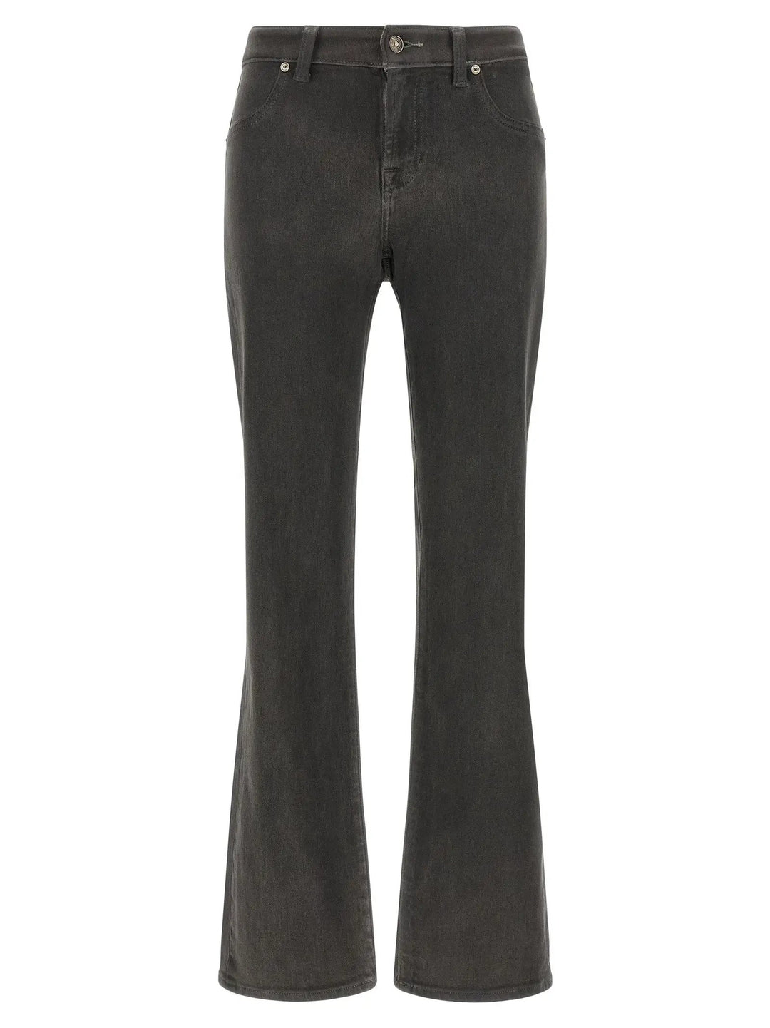 7 For All Mankind Sample Sale | 7 For All Mankind Gray Cotton Straight-Leg Jeans - | Designer outlet