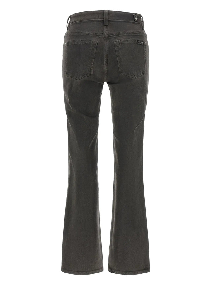 7 For All Mankind Sample Sale | 7 For All Mankind Gray Cotton Straight-Leg Jeans - | Designer outlet