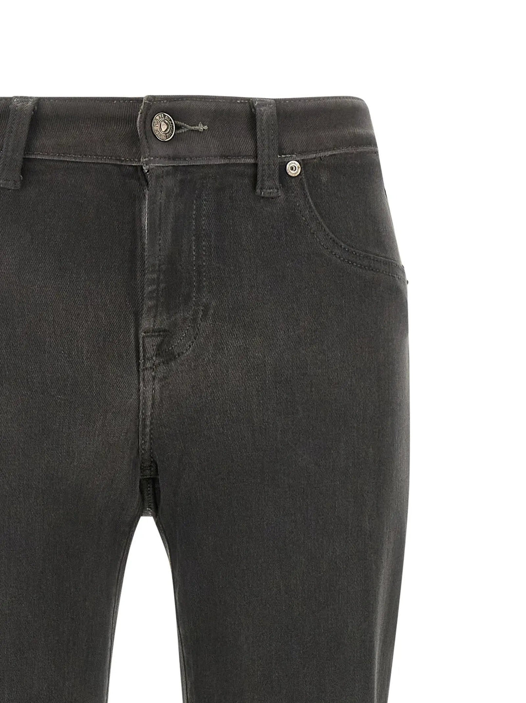 7 For All Mankind Sample Sale | 7 For All Mankind Gray Cotton Straight-Leg Jeans - | Designer outlet