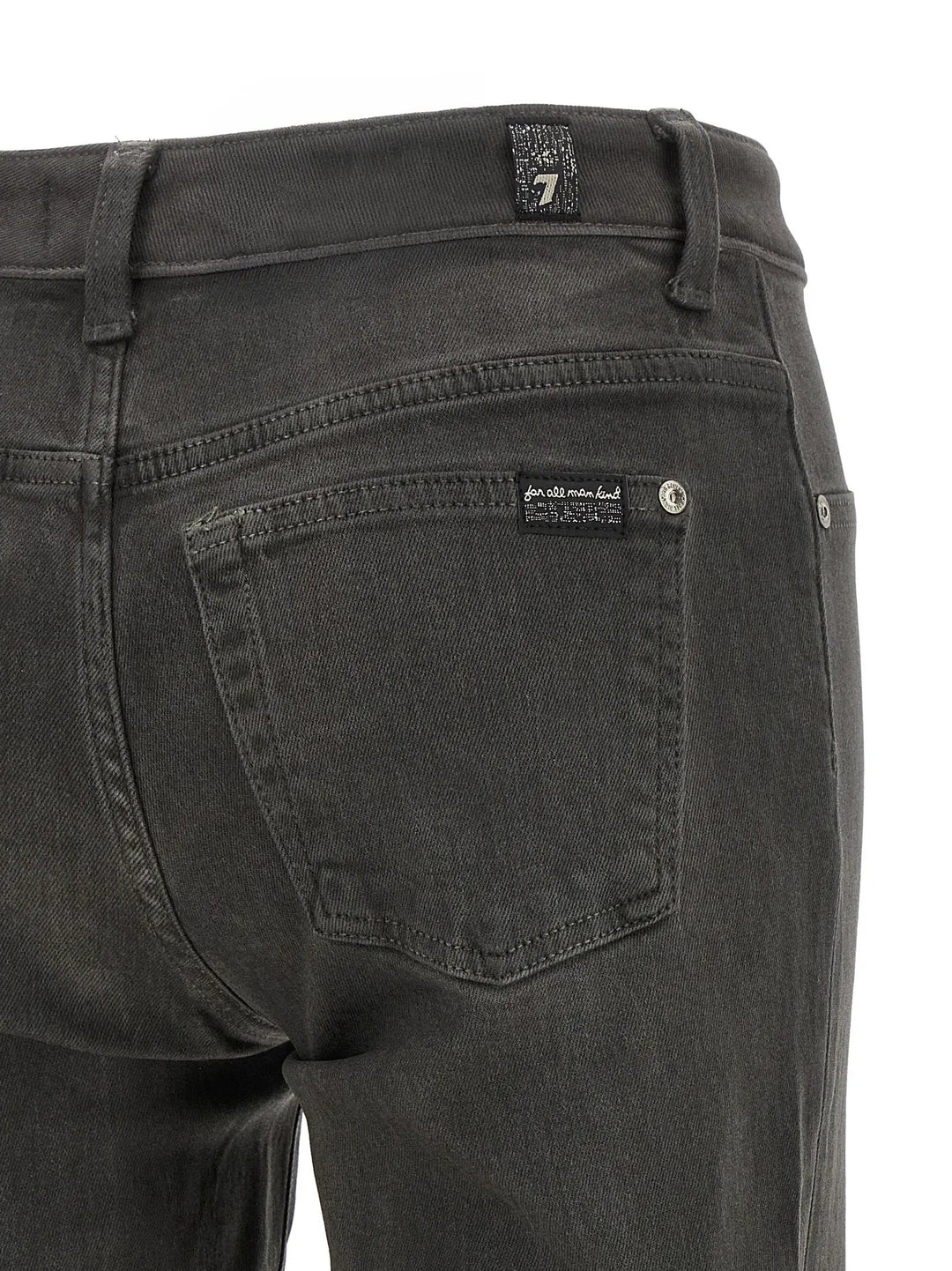 7 For All Mankind Sample Sale | 7 For All Mankind Gray Cotton Straight-Leg Jeans - | Designer outlet