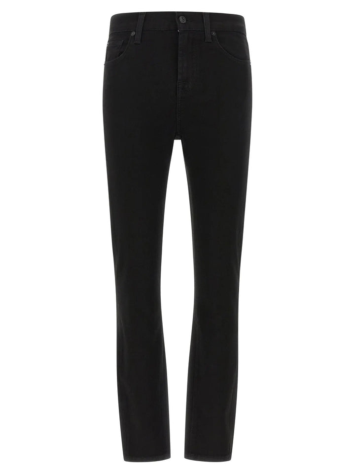 7 For All Mankind Sample Sale | 7 For All Mankind Black Cotton Skinny Jeans - | Designer outlet
