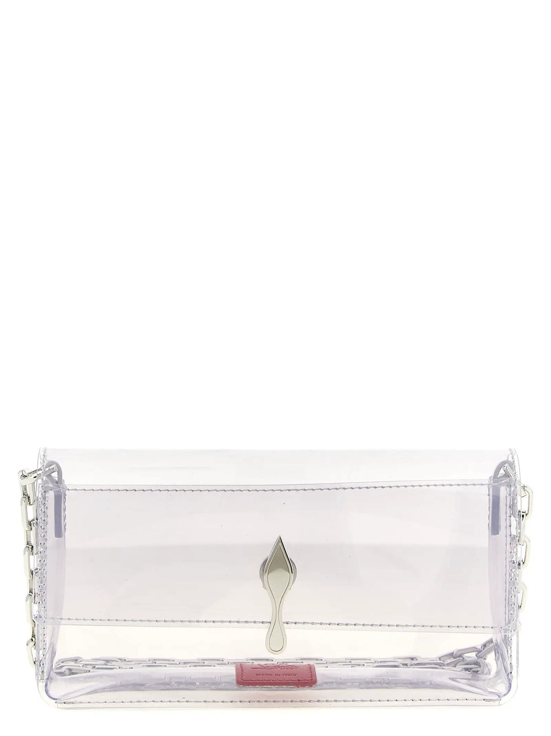 Christian Louboutin Sample Sale | Christian Louboutin Silver Pvc Clutch Bag - | Designer outlet