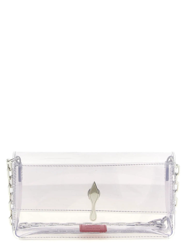 Christian Louboutin Sample Sale | Christian Louboutin Silver Pvc Clutch Bag - | Designer outlet