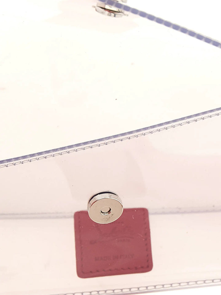 Christian Louboutin Sample Sale | Christian Louboutin Silver Pvc Clutch Bag - | Designer outlet