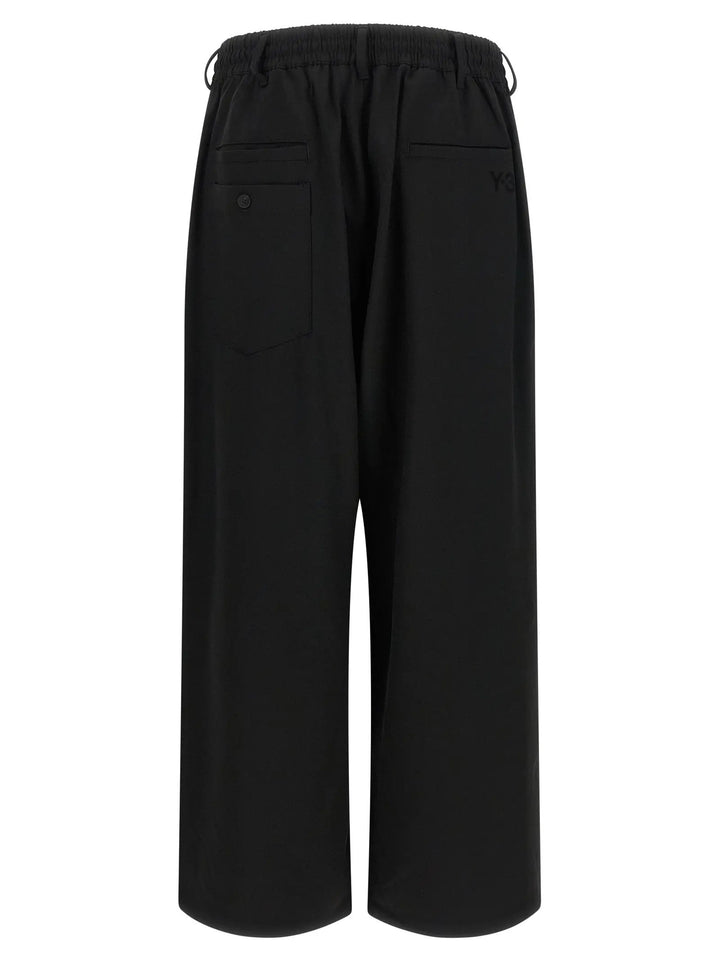 Y-3 Sample Sale | Y-3 Black Wool Casual Pants - | Designer outlet