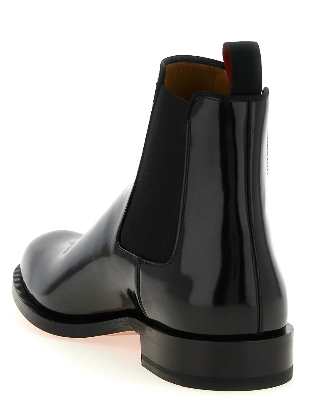 Christian Louboutin Sample Sale | Christian Louboutin Black Calfskin Chelsea Boots - | Designer outlet