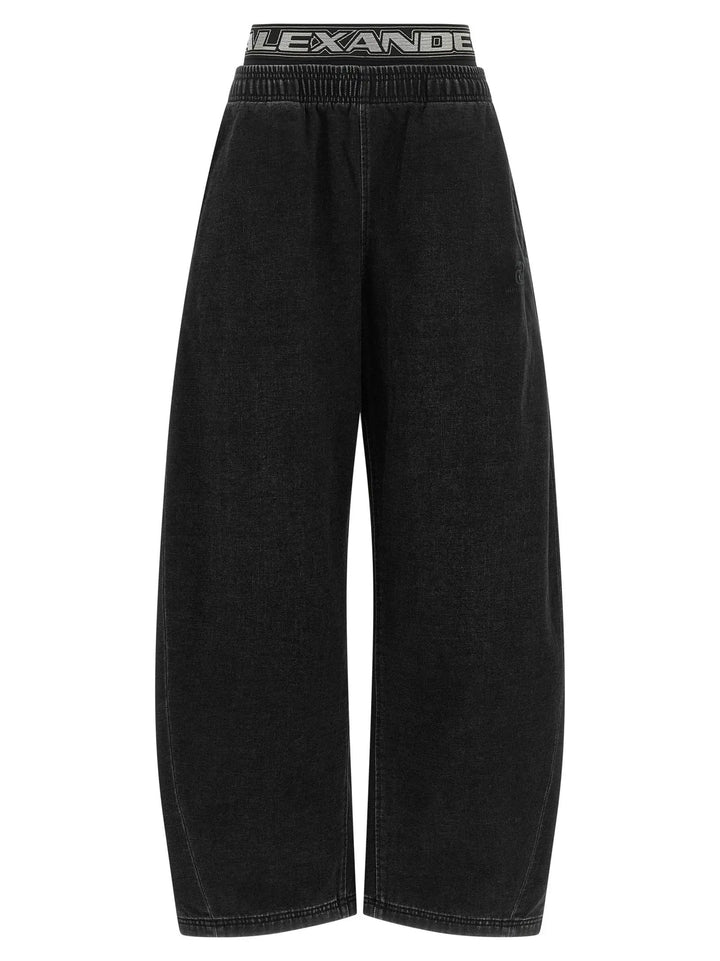 Alexander Wang Sample Sale | Alexander Wang Black Cotton Relaxed Fit Jeans - | Designer outlet