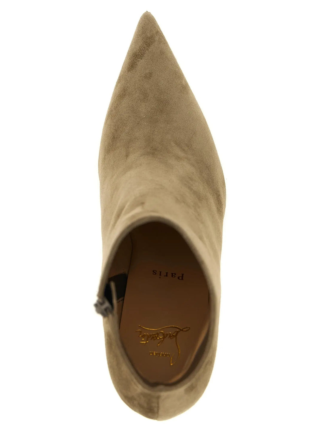 Christian Louboutin Sample Sale | Christian Louboutin Beige Calfskin Ankle Boots - | Designer outlet