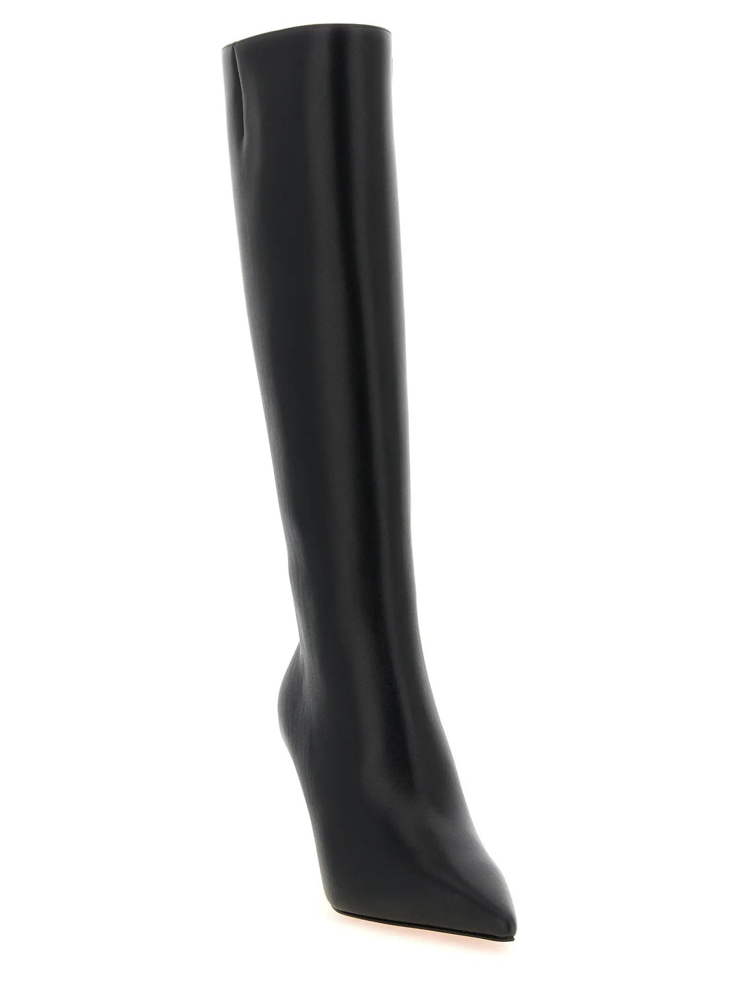Christian Louboutin Sample Sale | Christian Louboutin Black Calfskin Over The Knee - | Designer outlet