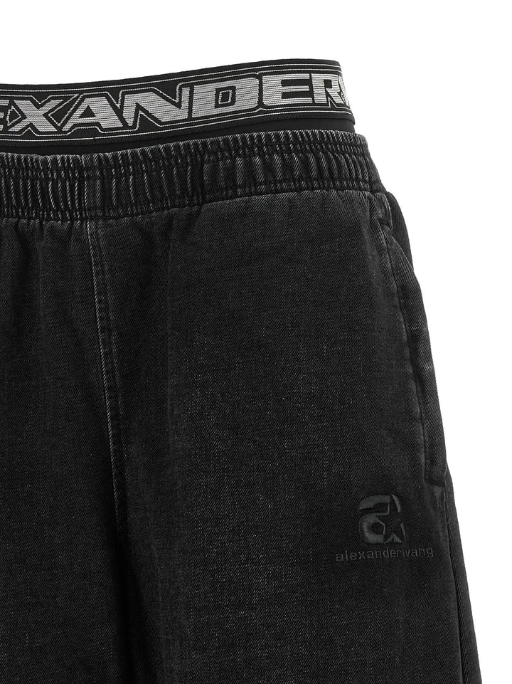 Alexander Wang Sample Sale | Alexander Wang Black Cotton Relaxed Fit Jeans - | Designer outlet