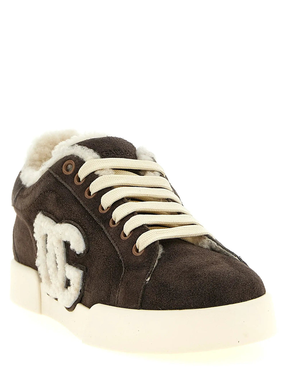 Dolce & Gabbana Sample Sale | Dolce & Gabbana Brown Calfskin Low Top Sneakers - | Designer outlet