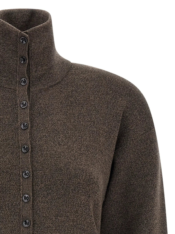 Lemaire Sample Sale | Lemaire Brown Wool Cardigan - | Designer outlet