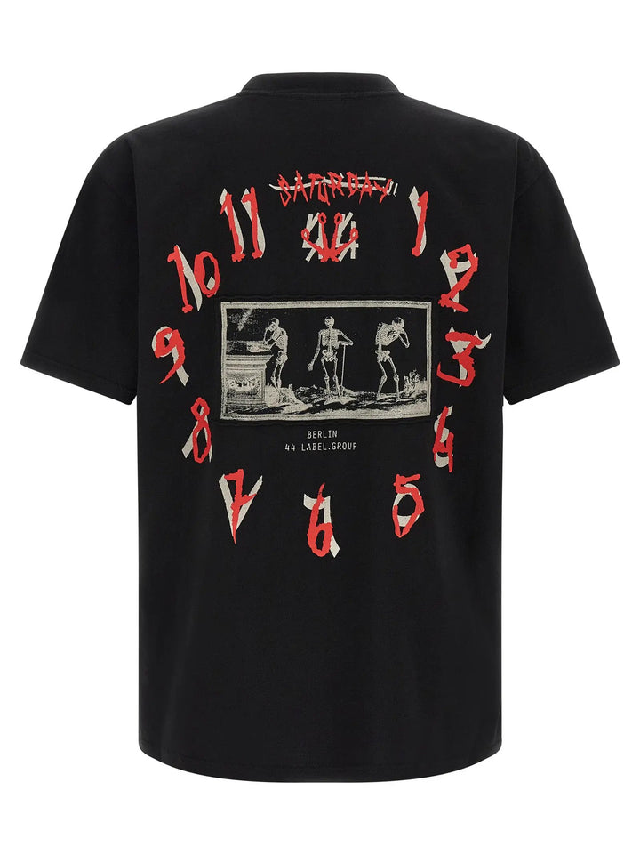 44 Label Group Sample Sale | 44 Label Group Black Cotton T-Shirt - | Designer outlet