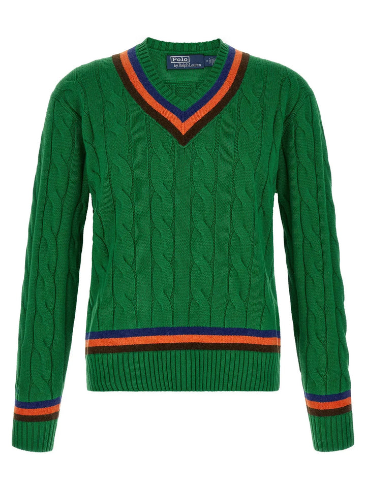 Polo Ralph Lauren Sample Sale | Polo Ralph Lauren Bicolor Wool Cardigan - | Designer outlet