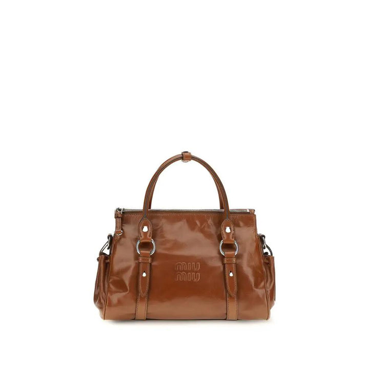 Miu Miu Sample Sale | Miu Miu Brown Calf Leather Bos Taurus Handbag - | Designer outlet