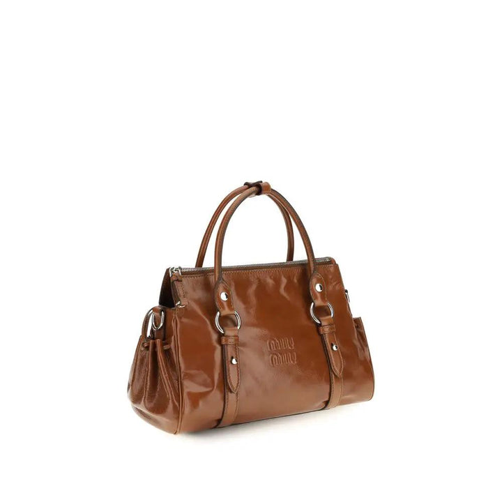 Miu Miu Sample Sale | Miu Miu Brown Calf Leather Bos Taurus Handbag - | Designer outlet